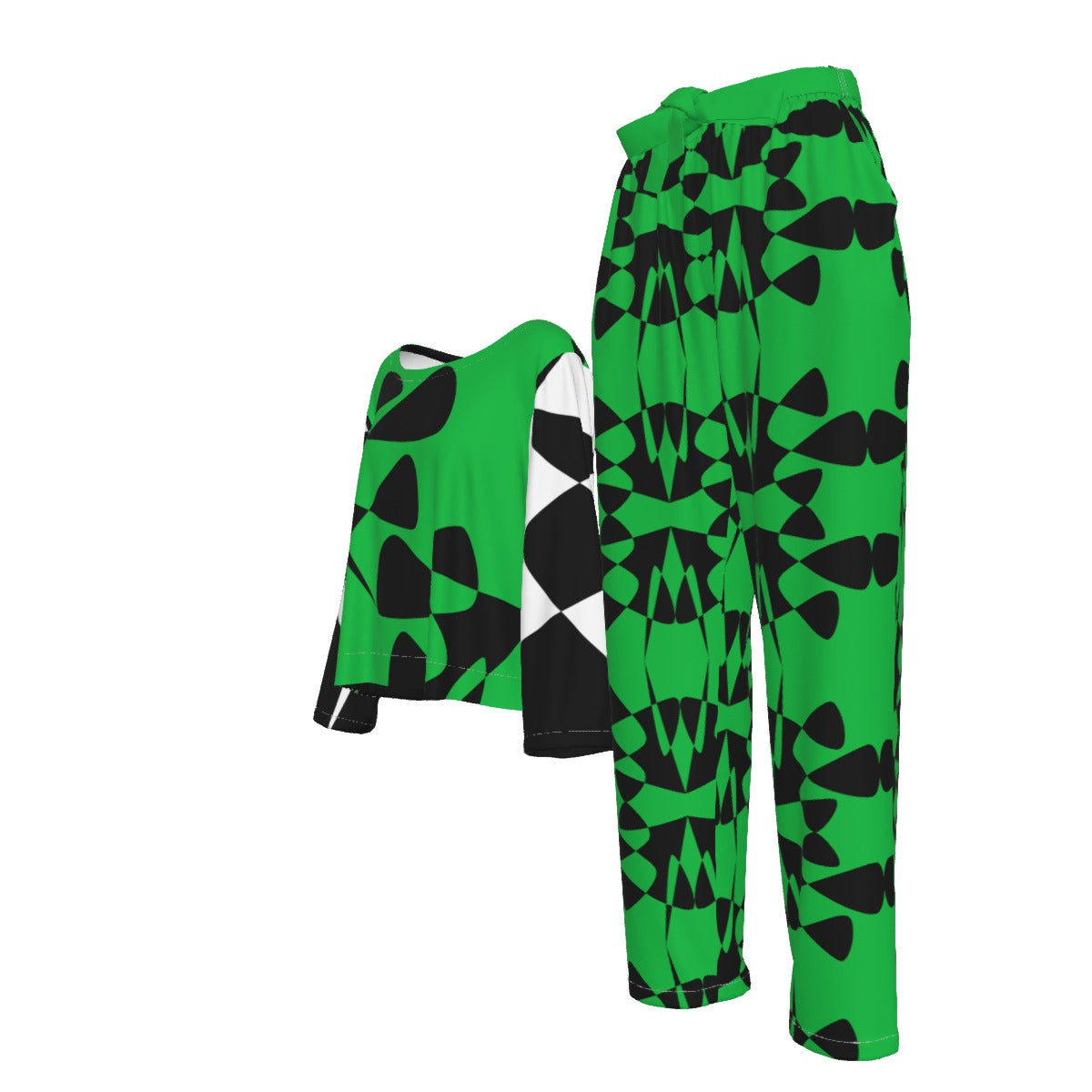 Origen Destination |On-Arrival Point of Origen Women's Green Elastic-Back Suit