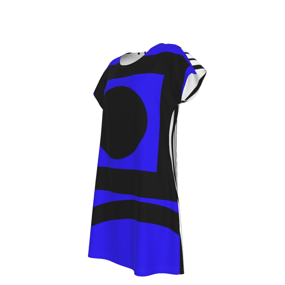 Origen Destination |On-Arrival Point of Origen Women's Signature Blue Short Sleeve Dress