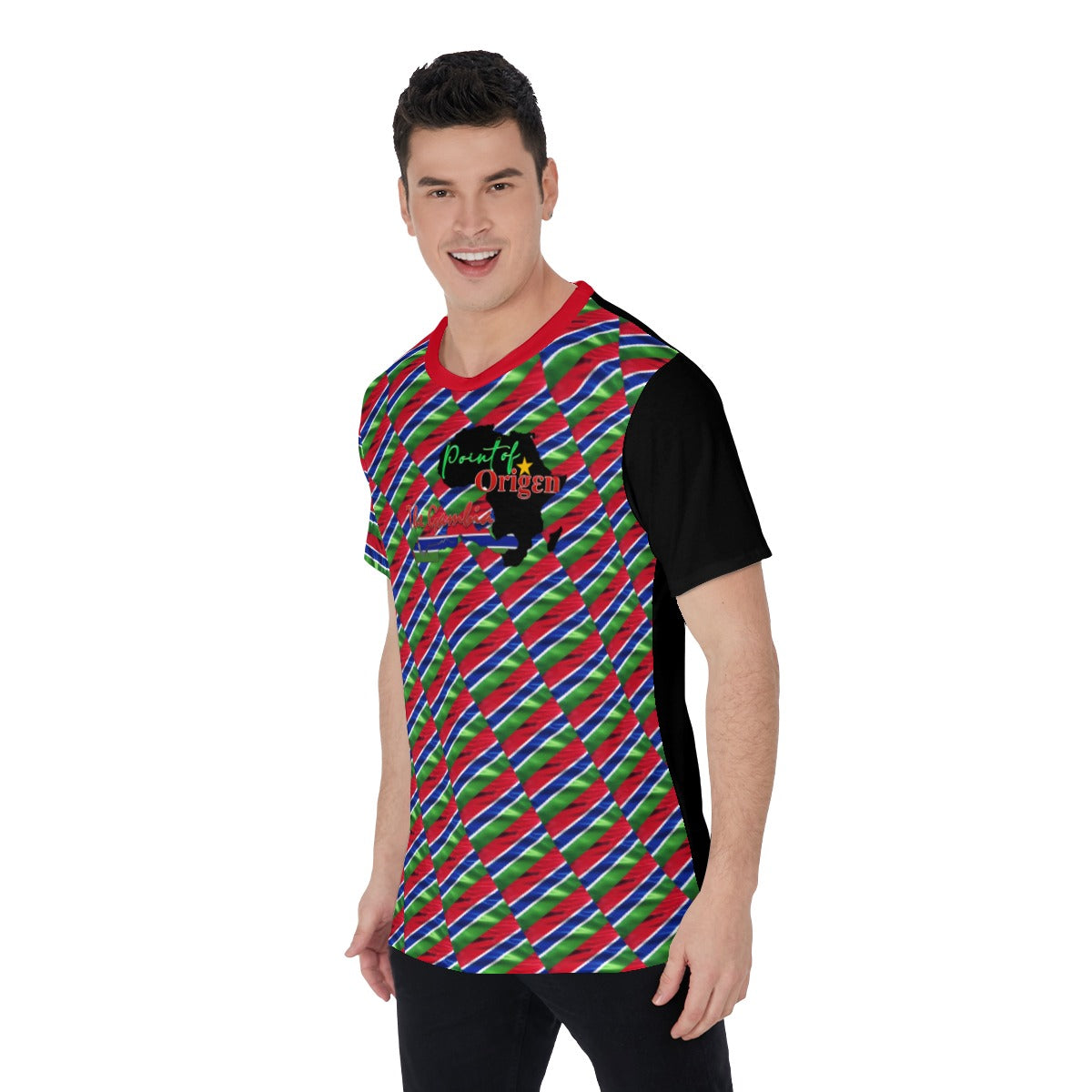 Origen Destination |On-Arrival Point of Origen The Gambia Men's T-Shirt