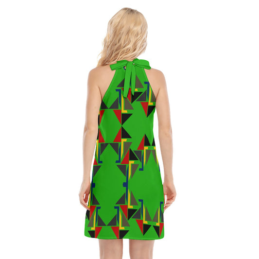 Origen Destination Women's Dress With Neck Tie