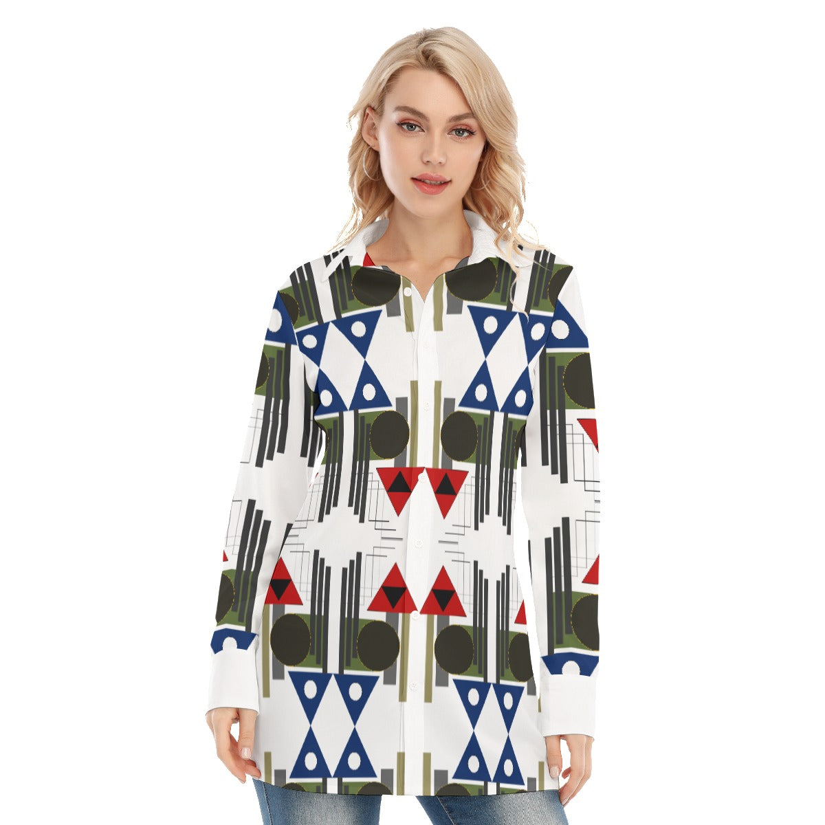 Origen Destination Women's Long-sleeve Classic Button-down Shirt