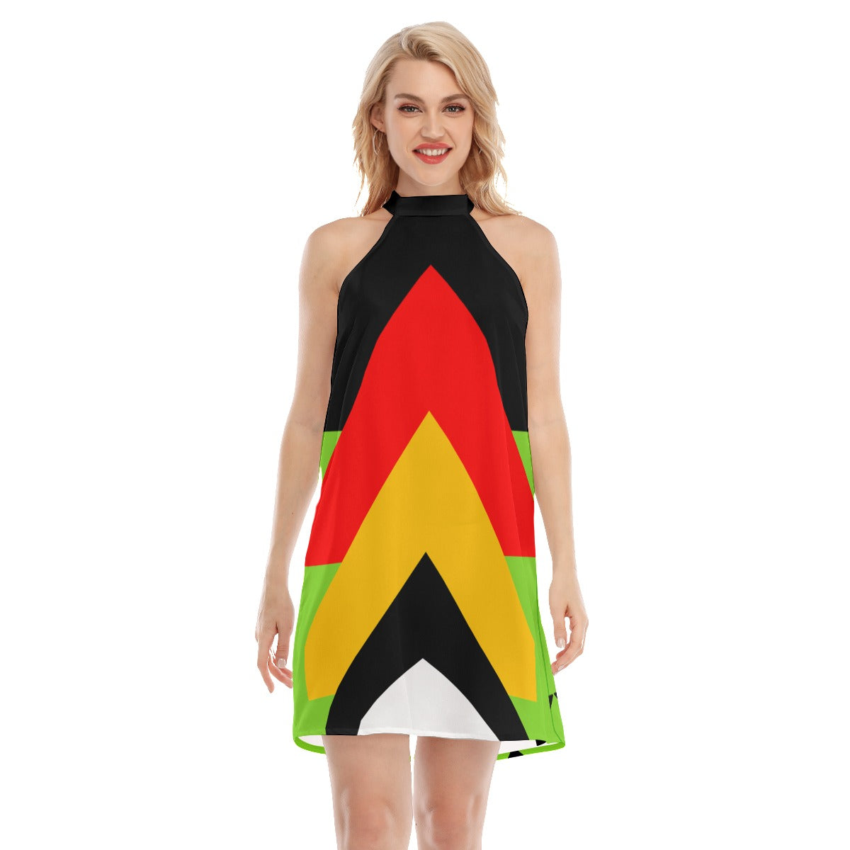 Origen Destination Women's Dress With Neck Tie