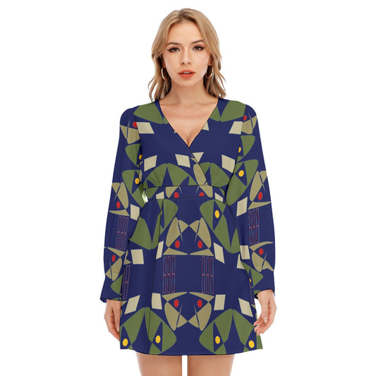 Origen Destination Women's Deep Cross Long Sleeve Dress