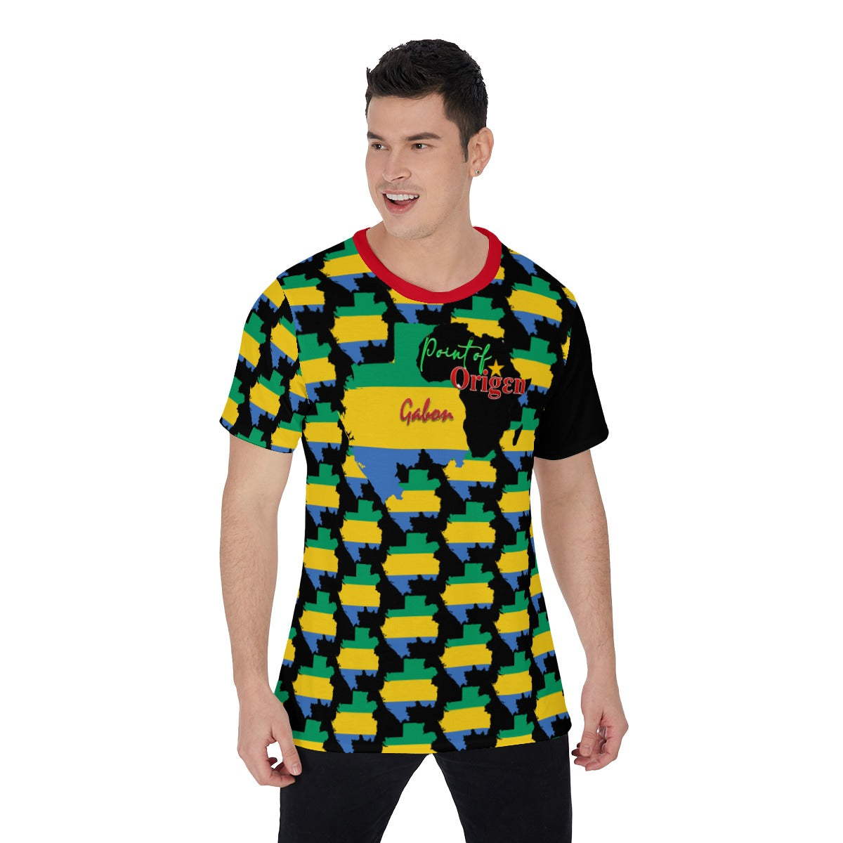 Origen Destination |On-Arrival Point of Origen Gabon Men's T-Shirt
