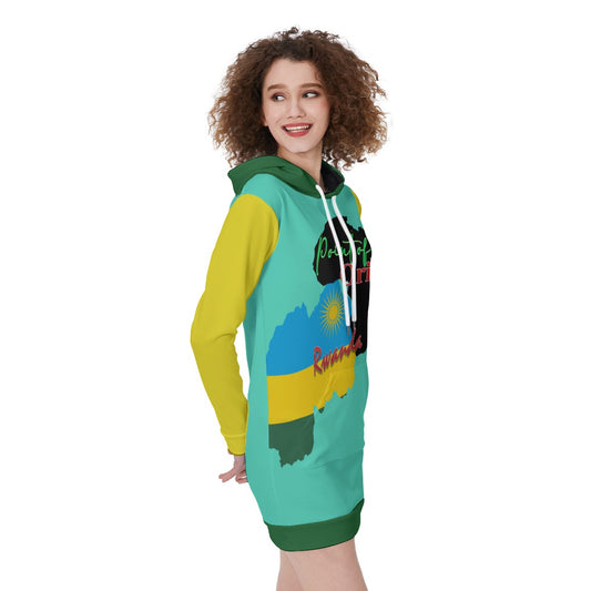 Origen Destination |On-Arrival Point of Origen Rwanda Women's Long Hoodie