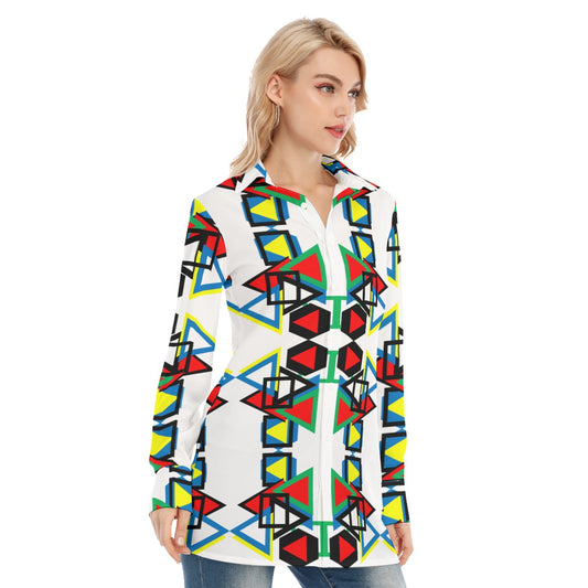 Origen Destination Women's Long-sleeve Classic Button-down Shirt
