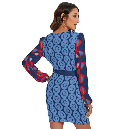Origen Destination Women's Custom Long Sleeve Midi Dress