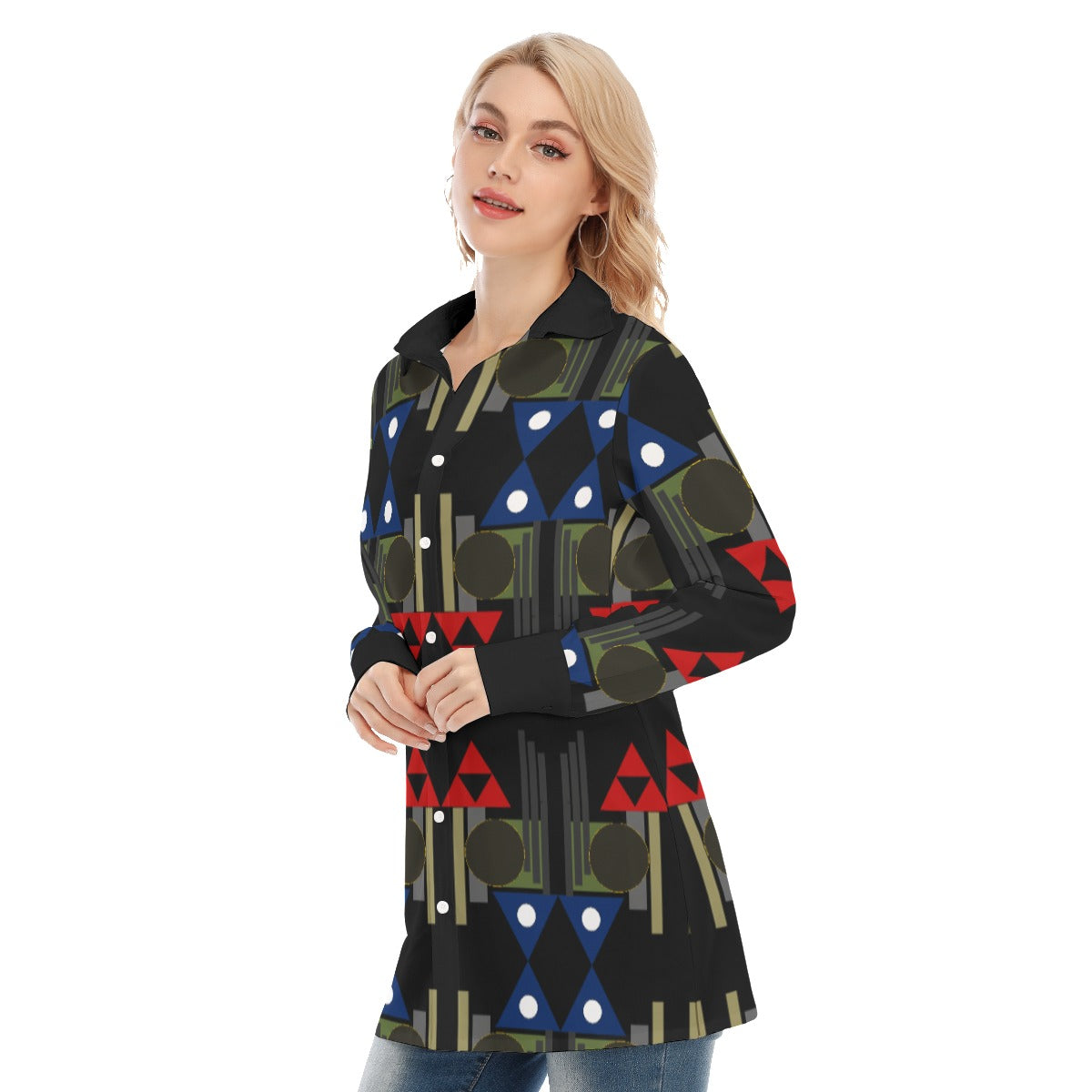 Origen Destination Women's Long-sleeve Classic Button-down Shirt