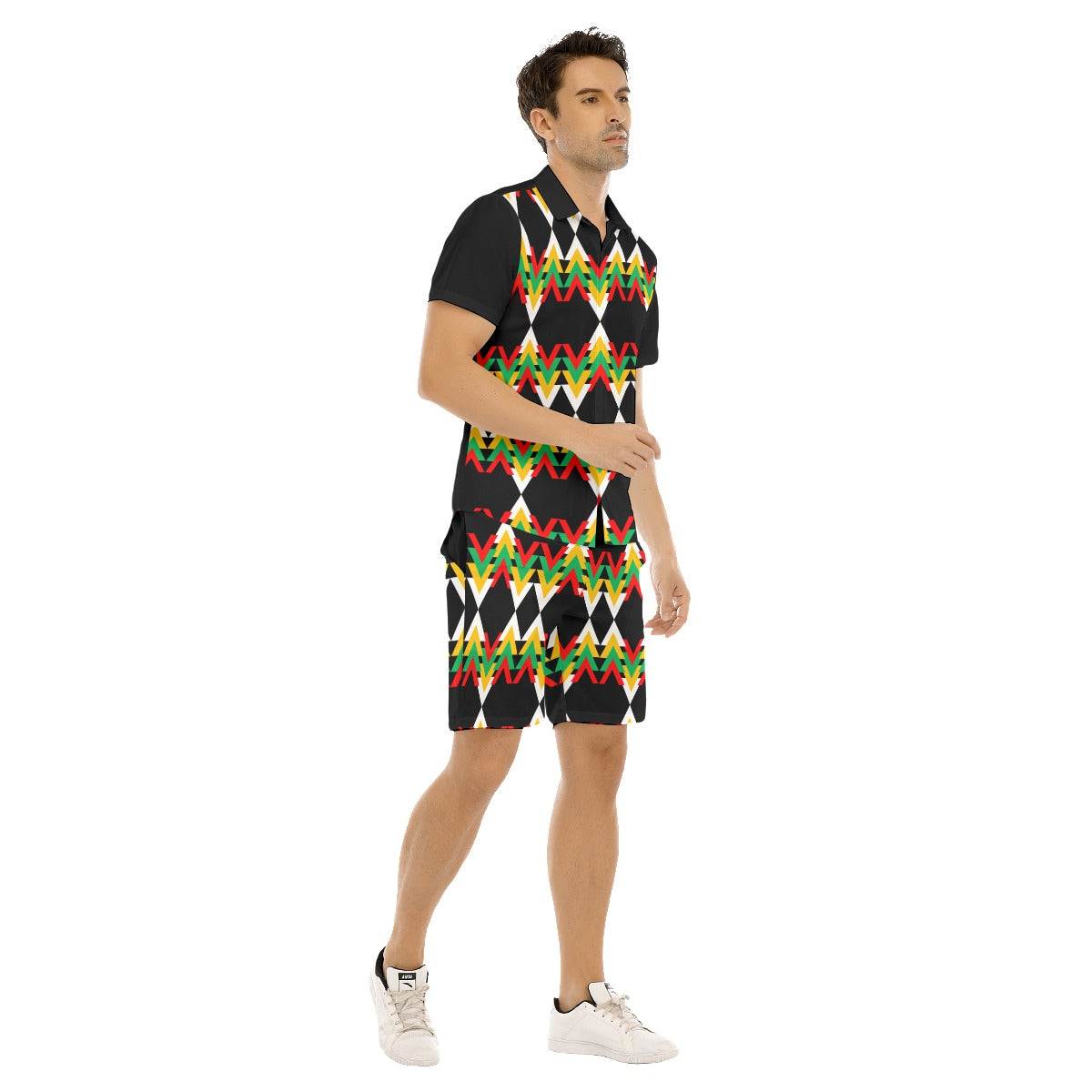 Origen Destination |On-Arrival Point of Origen Men's Dia Symbol-inspired Short Sleeve Shirt Sets