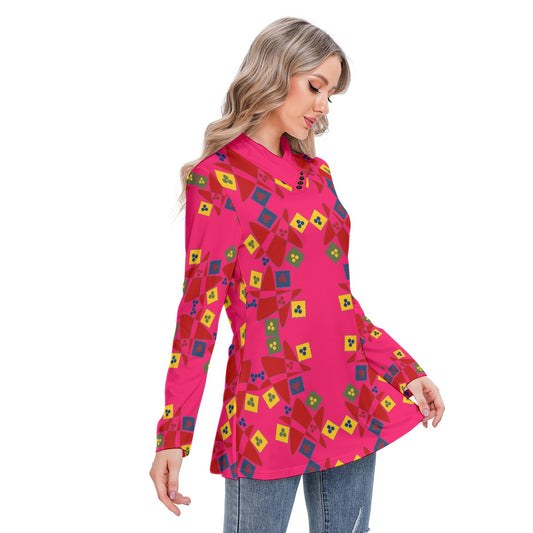 Origen Destination Women's Long-sleeved Casual Tunic Blouse