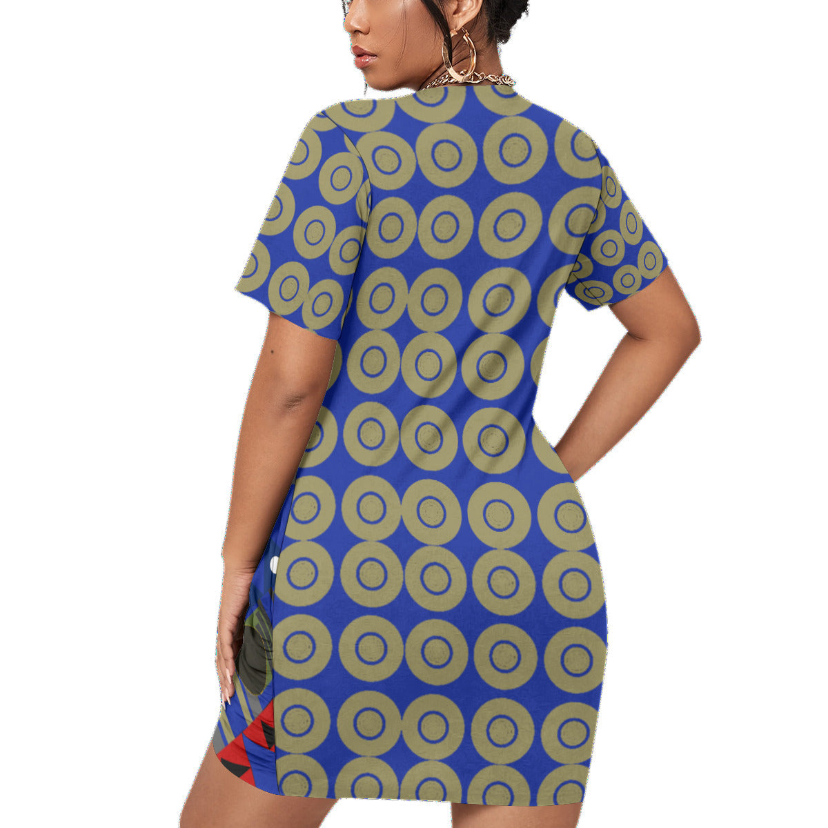 Origen Destination Women’s Stacked Hem Dress(FF)Blu/Tan