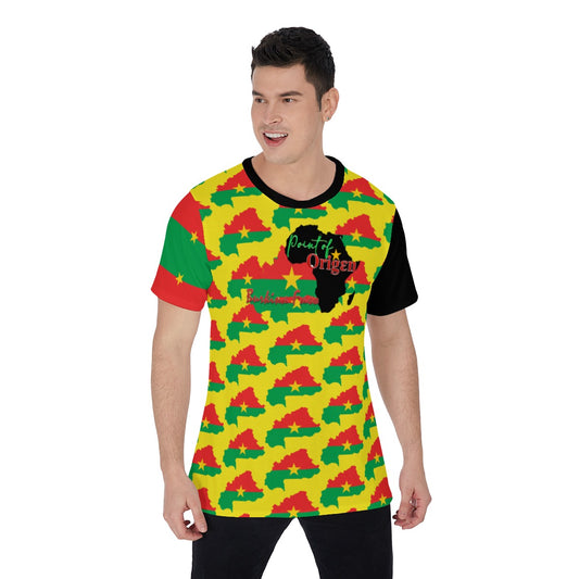 Origen Destination |On-Arrival Point of Origen Burkina Faso Men's T-Shirt