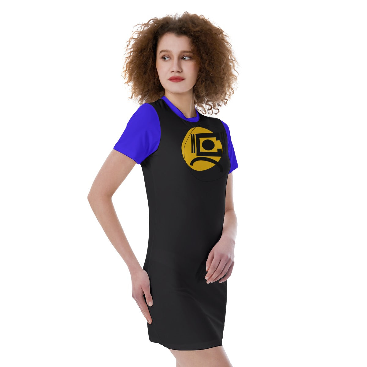 Origen Destination |On-Arrival Point of Origen  Women's Short Sleeve Fitted Dress