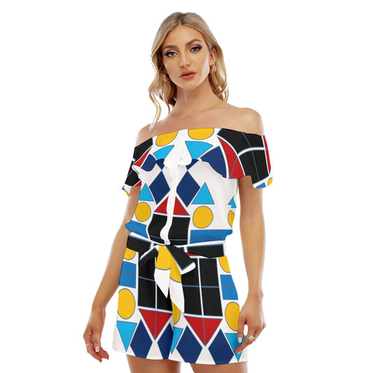 Origen Destination Women's Off-shoulder Ruffled Romper
