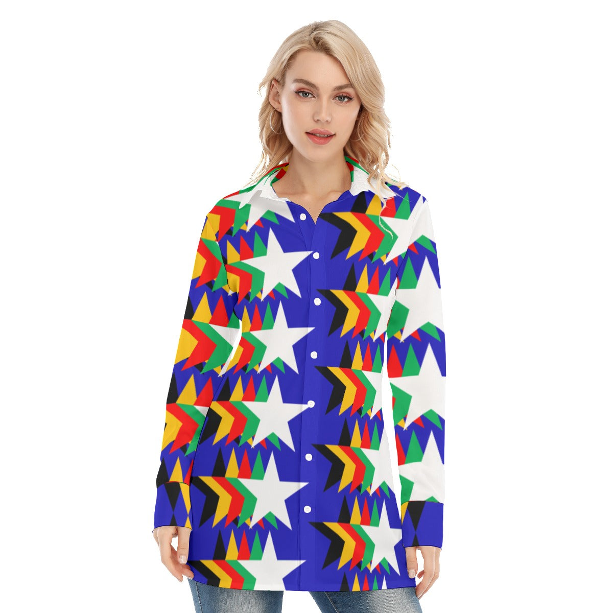 Origen Destination Women's Long-sleeve Classic Button-down Shirt