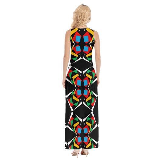 Origen Destination Women's Black/Multicolor Vest Dress |