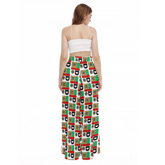 OD Print Women's High Waist Wide Leg Culottes NPT2