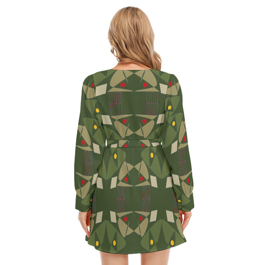 Origen Destination Women's Deep Cross Long Sleeve Dress