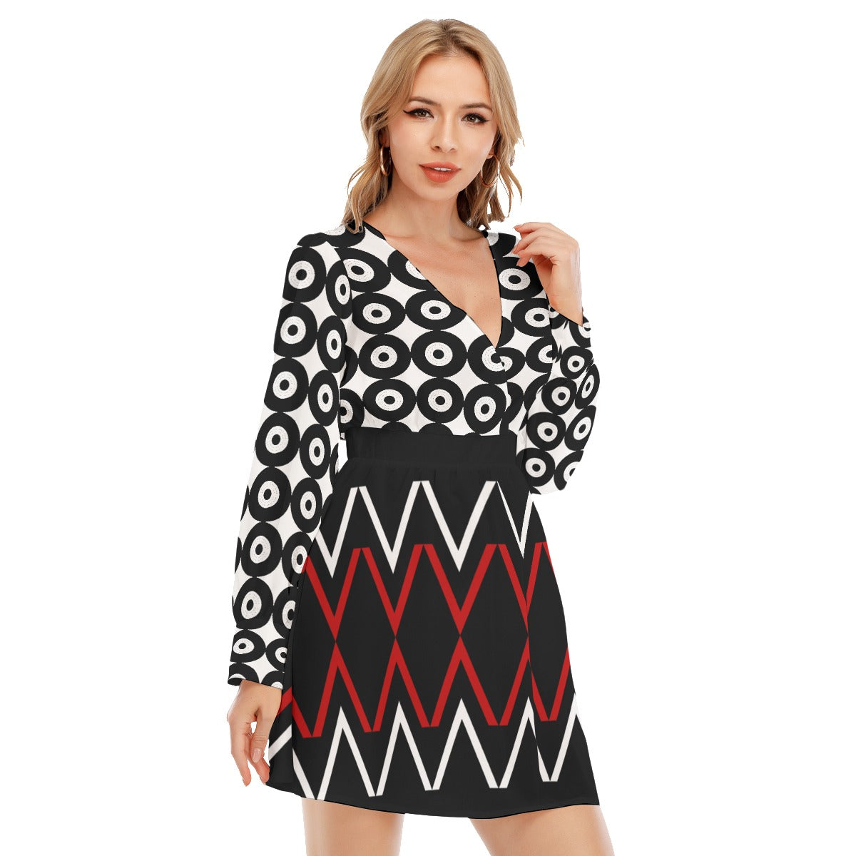 Origen Destination Women's Deep Cross Long Sleeve Dress