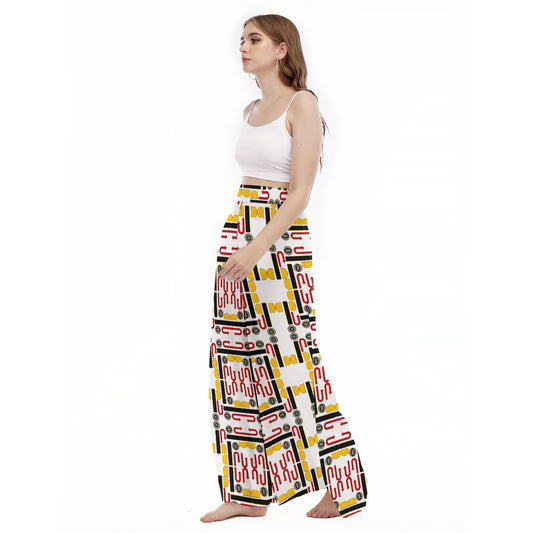 OD Print Women's High Waist Wide Leg Culottes NPT3