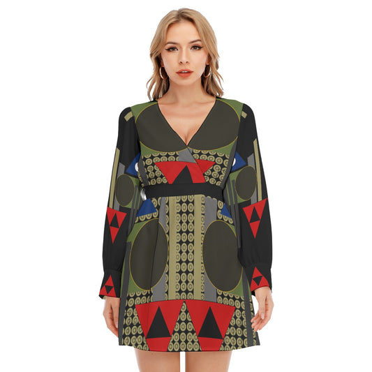 Origen Destination Women's Deep Cross Long Sleeve Dress
