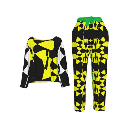 Origen Destination |On-Arrival Point of Origen Women's Black/Lime Elastic-Back Suit