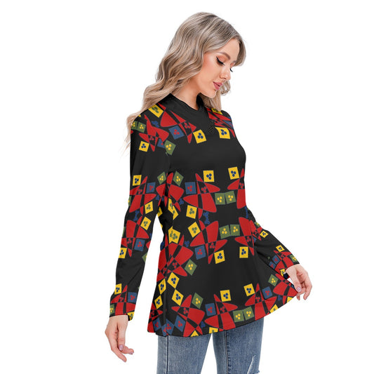 Origen Destination Women's Long-sleeved Casual Tunic Blouse