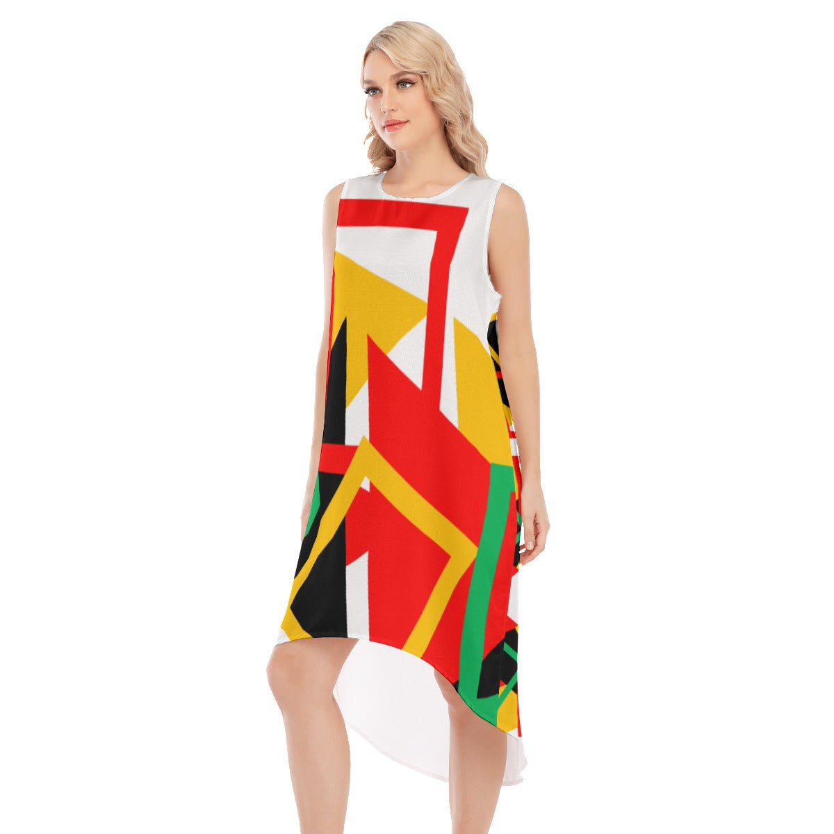 Origen Destination |On-Arrival Point of Origen Women's Sleeveless Long Dress