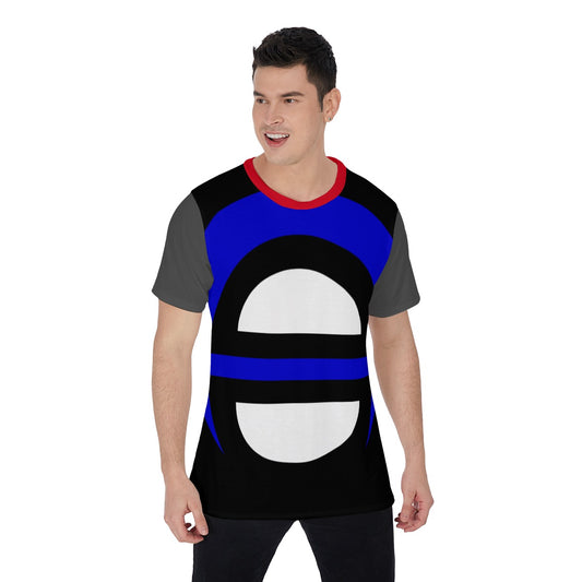 Origen Destination | On-Arrival Point of Origen Blu-Light Men's Grey/Blue O-Neck T-Shirt