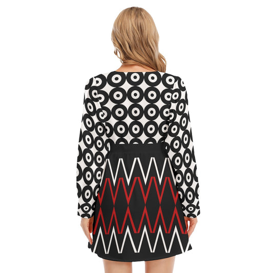 Origen Destination Women's Deep Cross Long Sleeve Dress