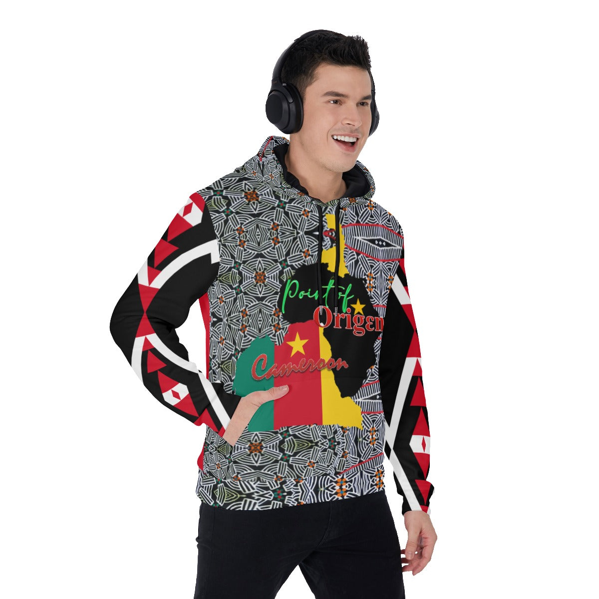 Origen Destination |On-Arrival Point of Origen Cameroon Men's Pullover Hoodie