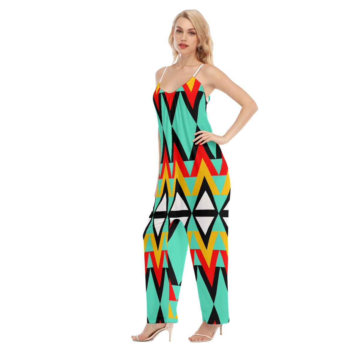 Origen Destination |On-Arrival Point of Origen Dia-symbol Women's Loose Cami Jumpsuit
