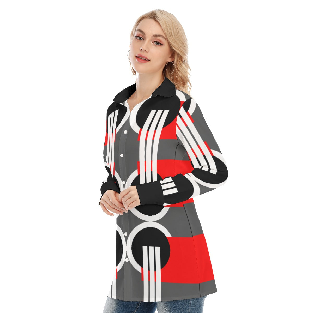 Origen Destination Women's Long-sleeve Classic Button-down Shirt