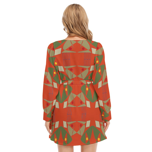 Origen Destination Women's Deep Cross Long Sleeve Dress