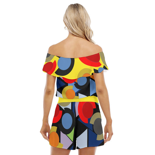 Origen Destination Women's Off-shoulder Ruffled Romper