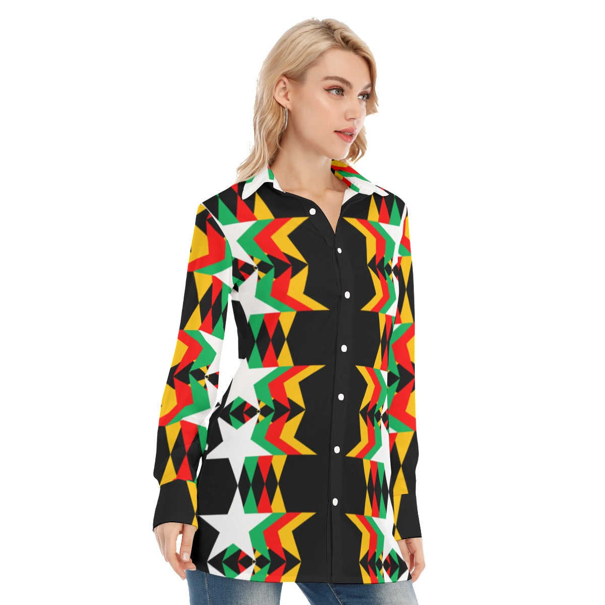 Origen Destination Women's Long-sleeve Classic Button-down Shirt