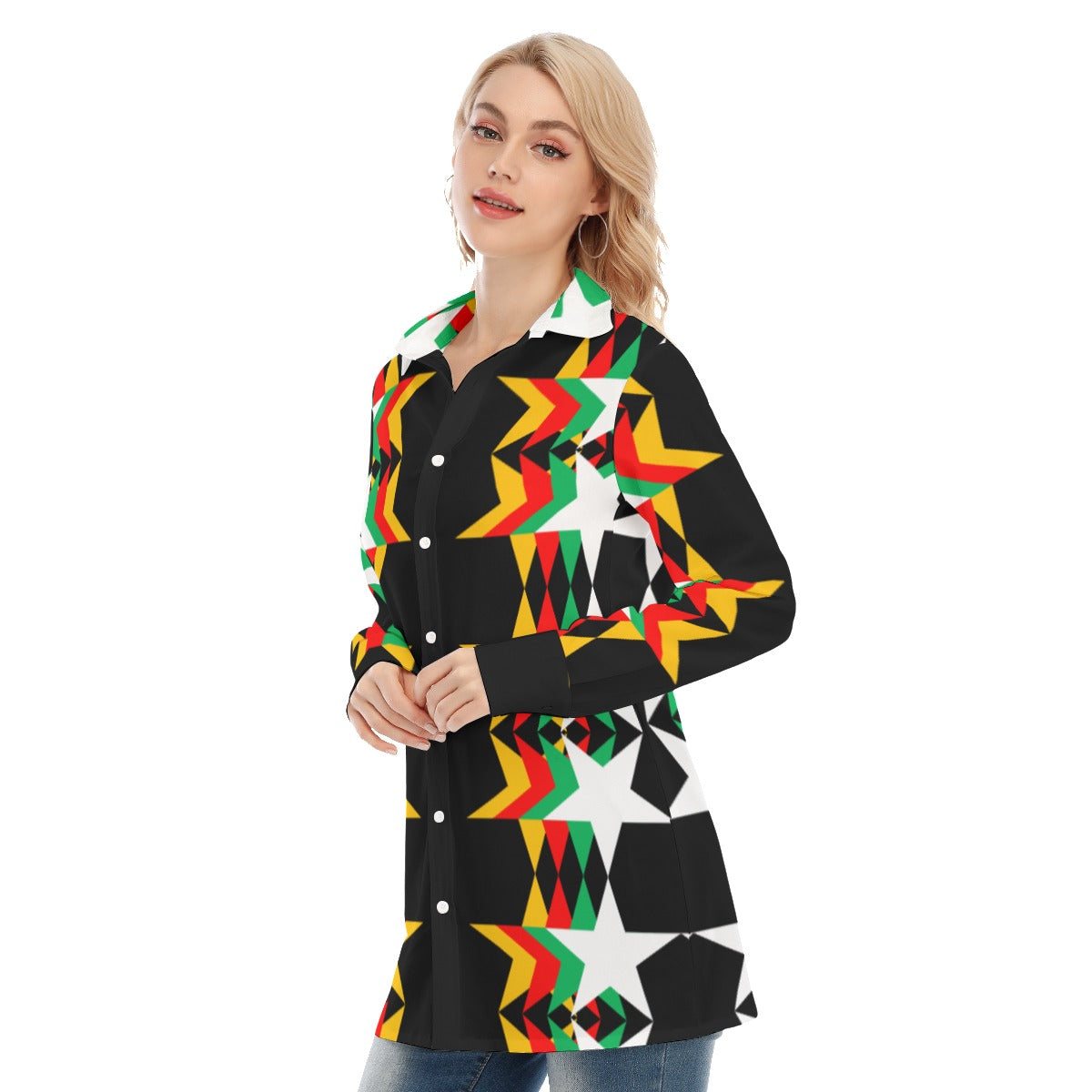 Origen Destination Women's Long-sleeve Classic Button-down Shirt