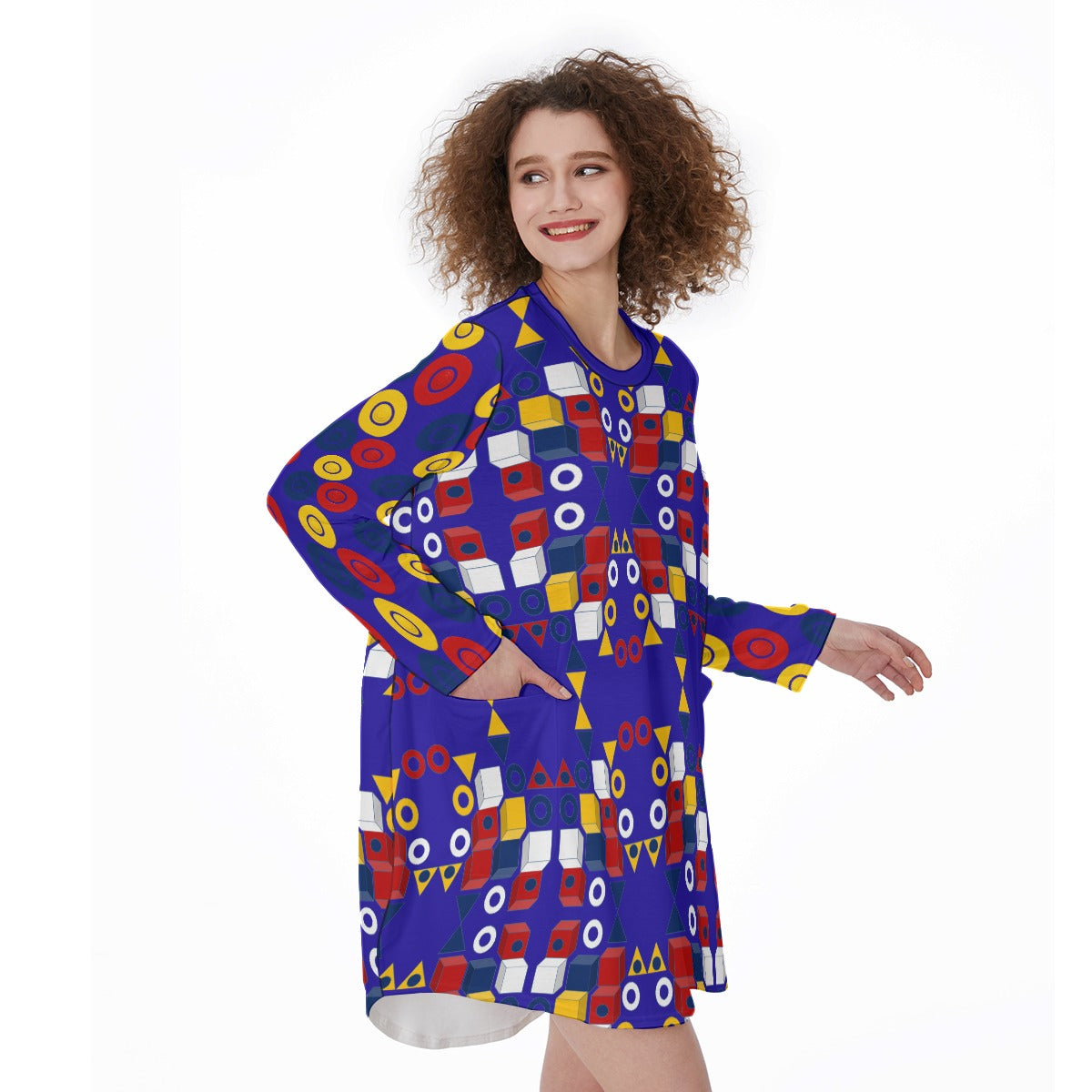 Origen Destination Women's Casual Long-sleeve T-Dress