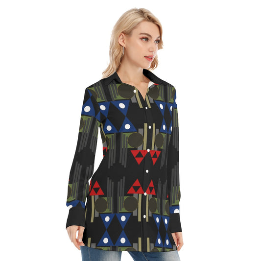 Origen Destination Women's Long-sleeve Classic Button-down Shirt