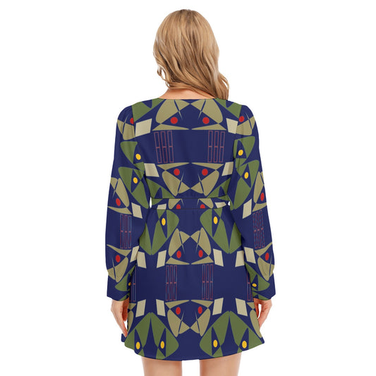 Origen Destination Women's Deep Cross Long Sleeve Dress