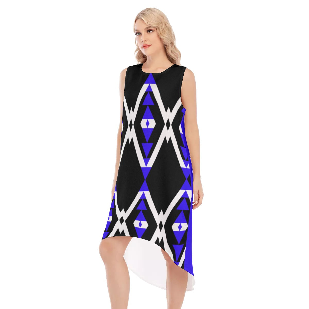 Origen Destination |On-Arrival Point of Origen Dia-symbol Women's Sleeveless Long Dress