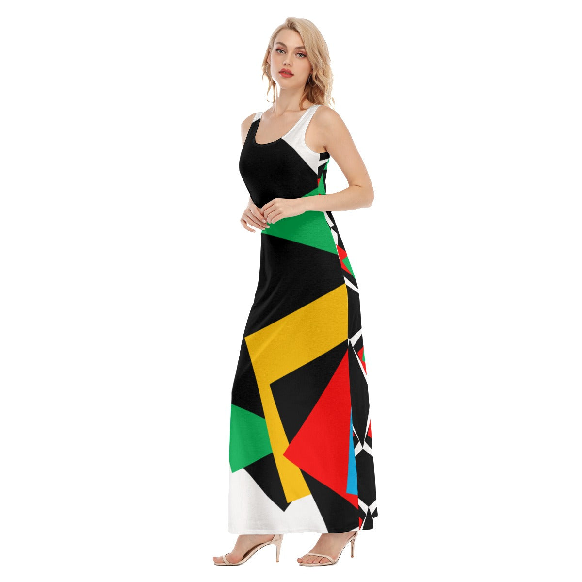 Origen Destination Women's Black/Multicolor Vest Dress |
