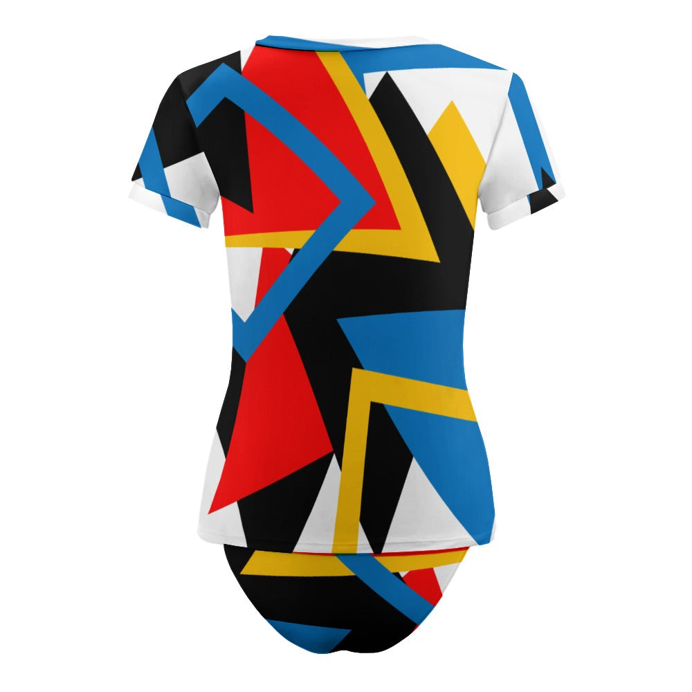 Origen Destination Women's Short Sleeve Two-piece Swimsuit