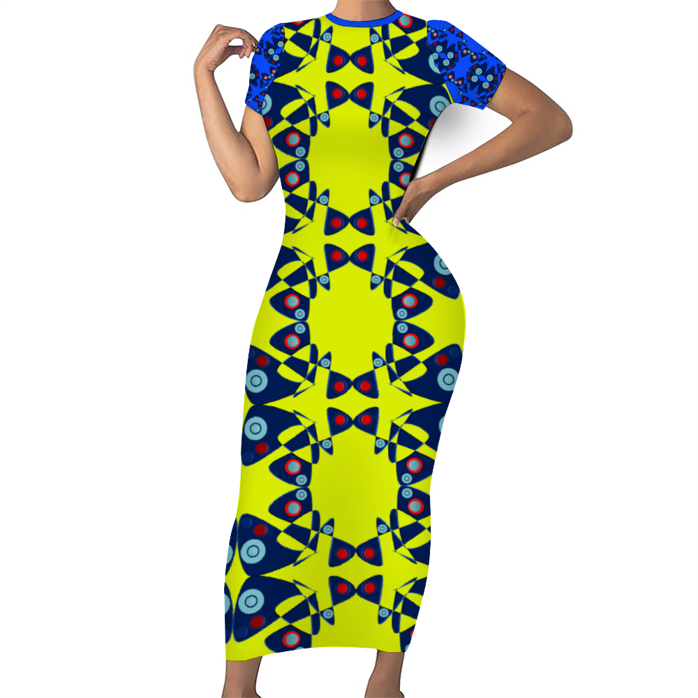 Origen Destination Short Sleeve Bodycon Dress