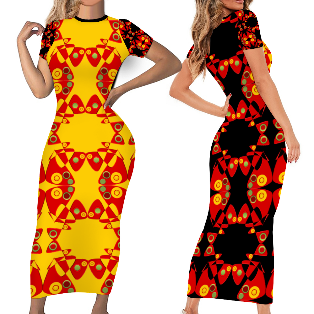 Origen Destination Short Sleeve Bodycon Dress