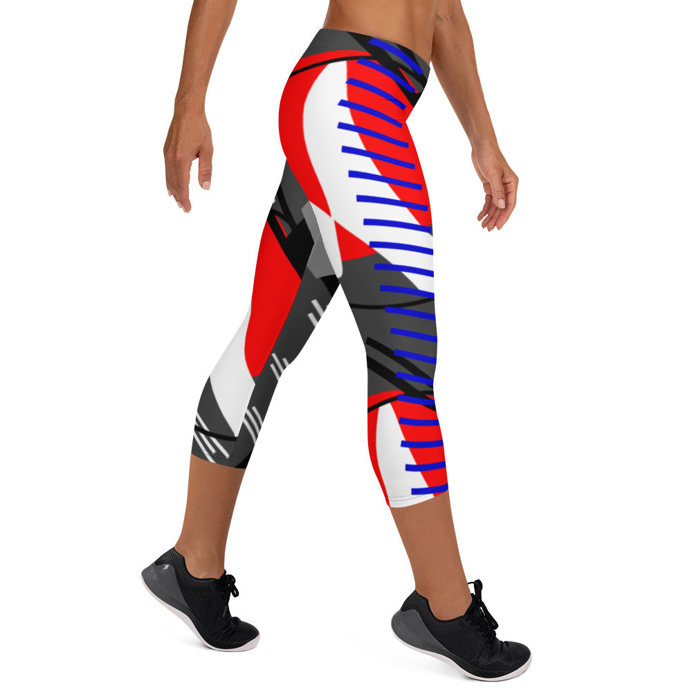 Origen Destination |On-Arrival Point of Origen Symbol-inspired Gray Capri Leggings