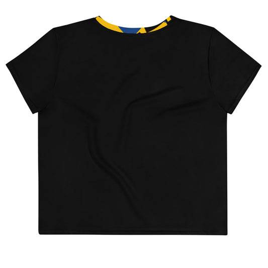 Origen Destination |On-Arrival Point of Origen Symbol-inspired All-Over Print Crop Tee