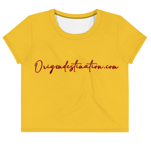 Origen Destination |On-Arrival Point of Origen Signature  Crop Tee