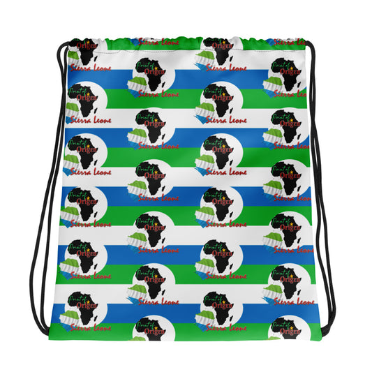 Origen Destination |On-Arrival Point of Origen Sierra Leone Drawstring bag