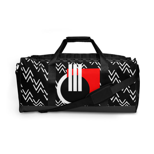 Origen Destination |On-Arrival Point of Origen Symbol-inspired Black Duffle bag